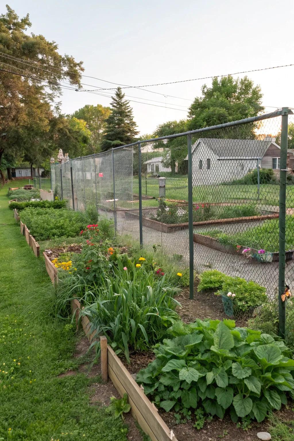 Mesh fences offer unobtrusive security with maintained visibility.