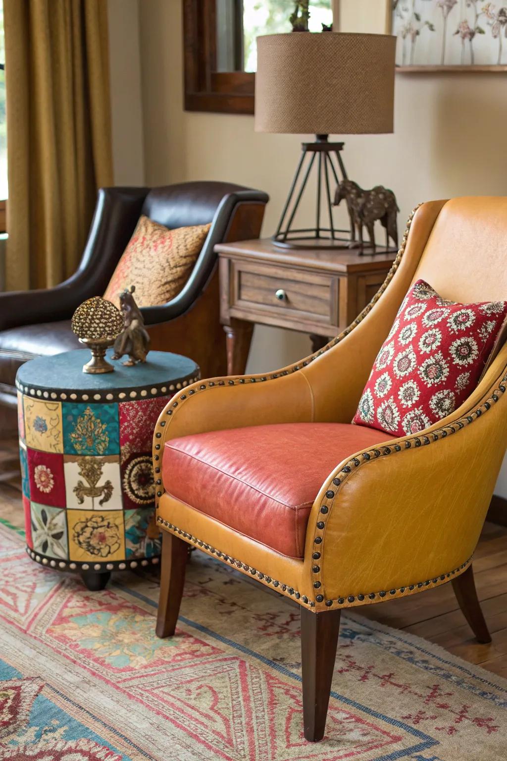 Eclectic mix of chairs for a creative atmosphere.