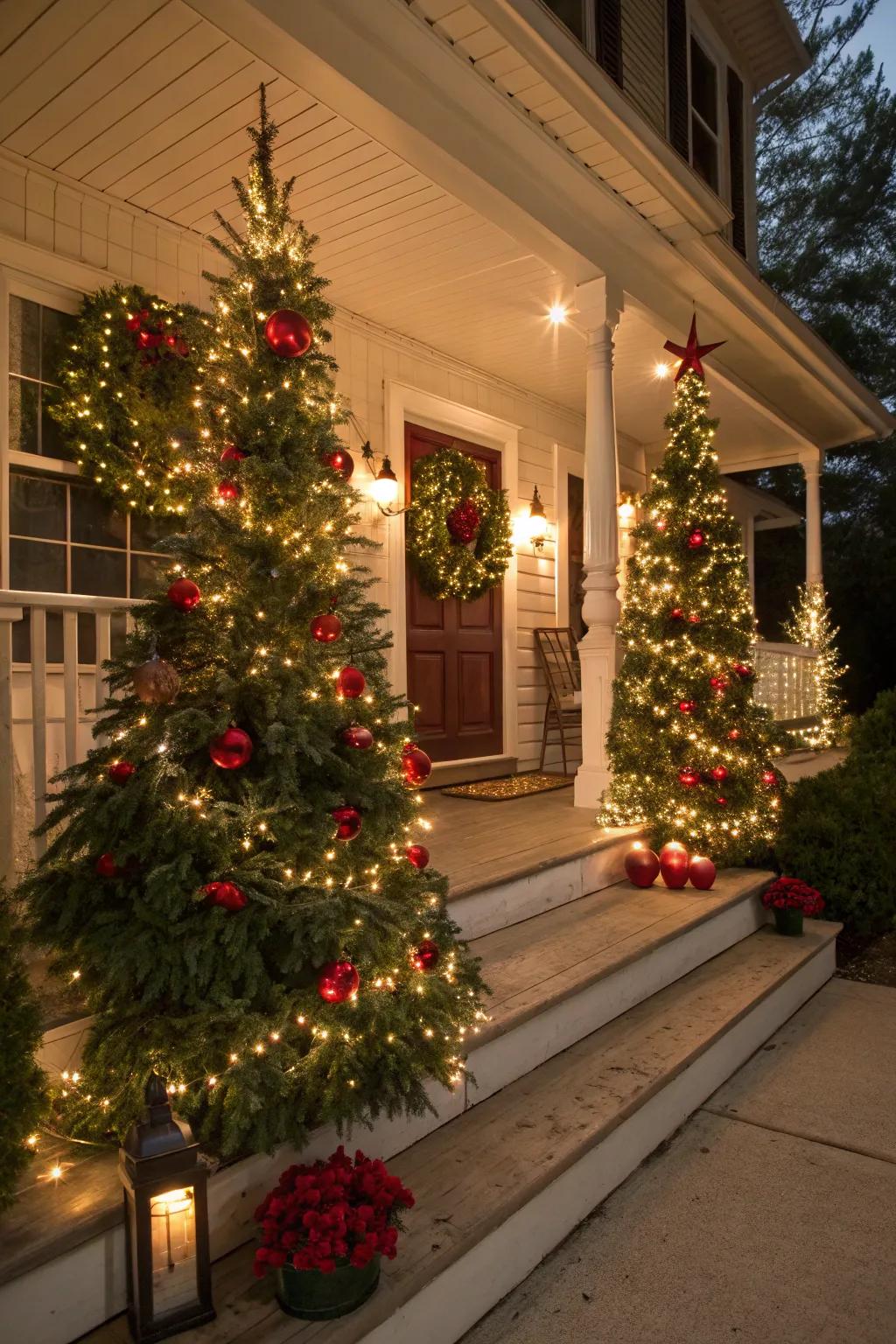 A collection of trees creates a magical forest atmosphere.