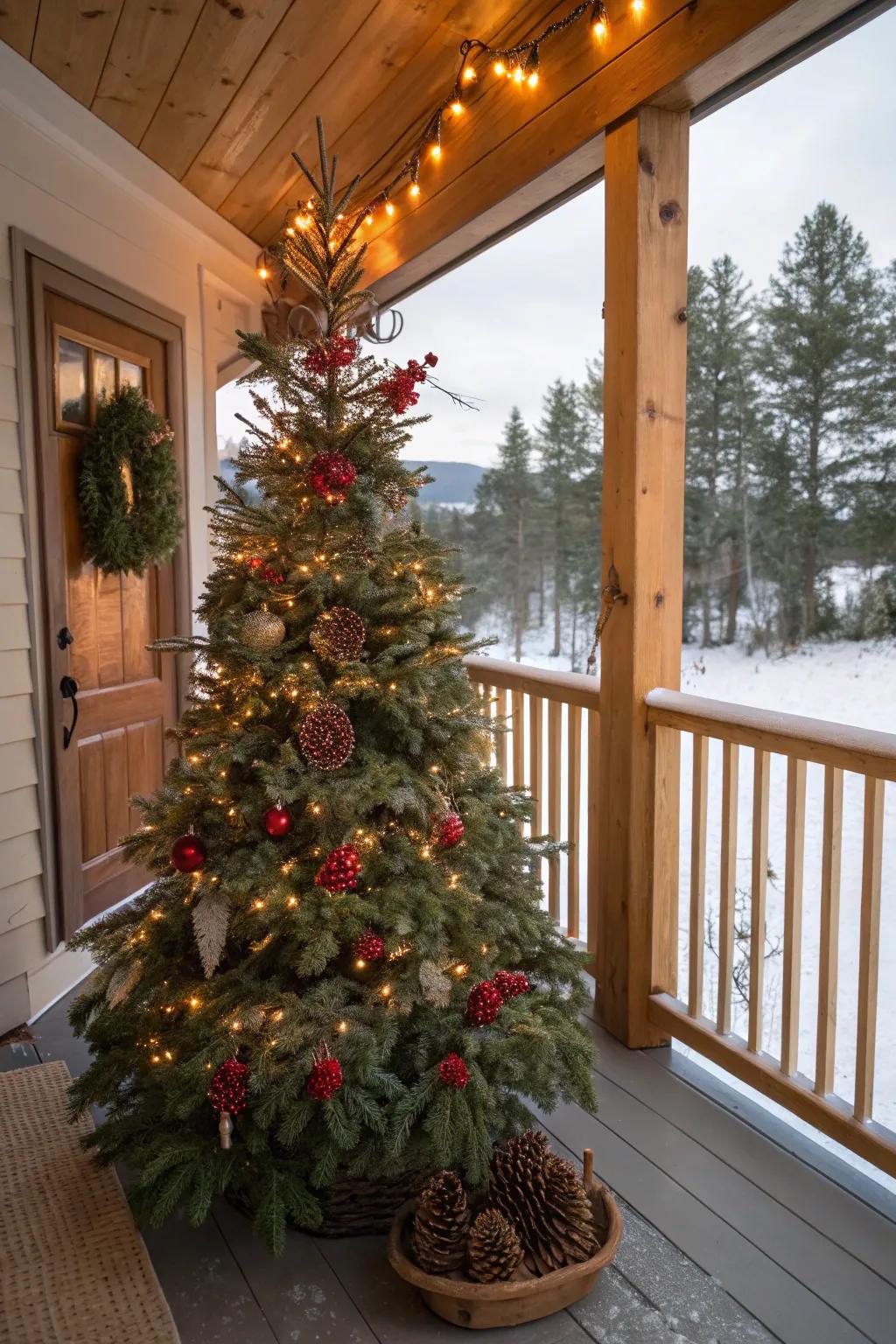 Natural decorations bring warmth and rustic charm to your trees.