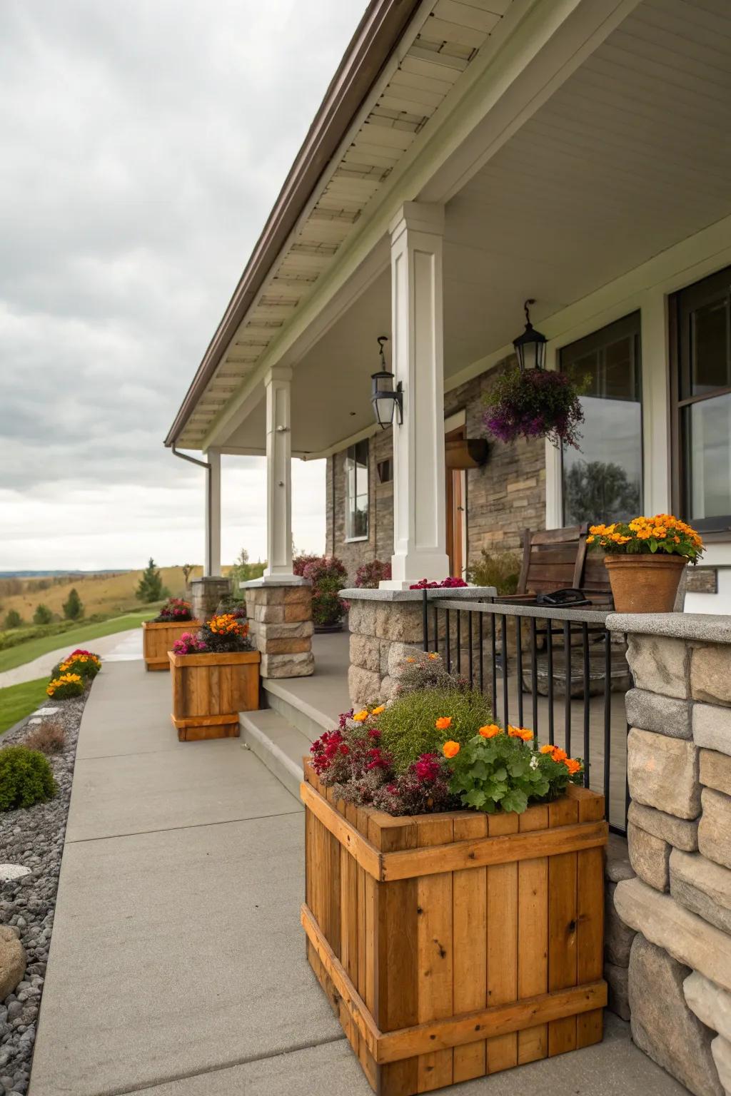 Natural elements adding rustic charm.