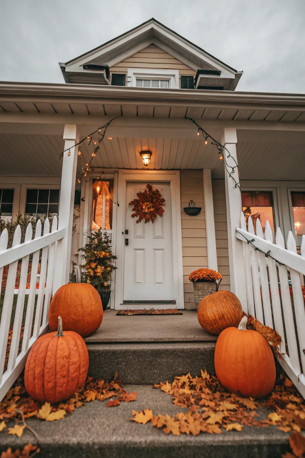 Seasonal decor showcasing autumnal charm.