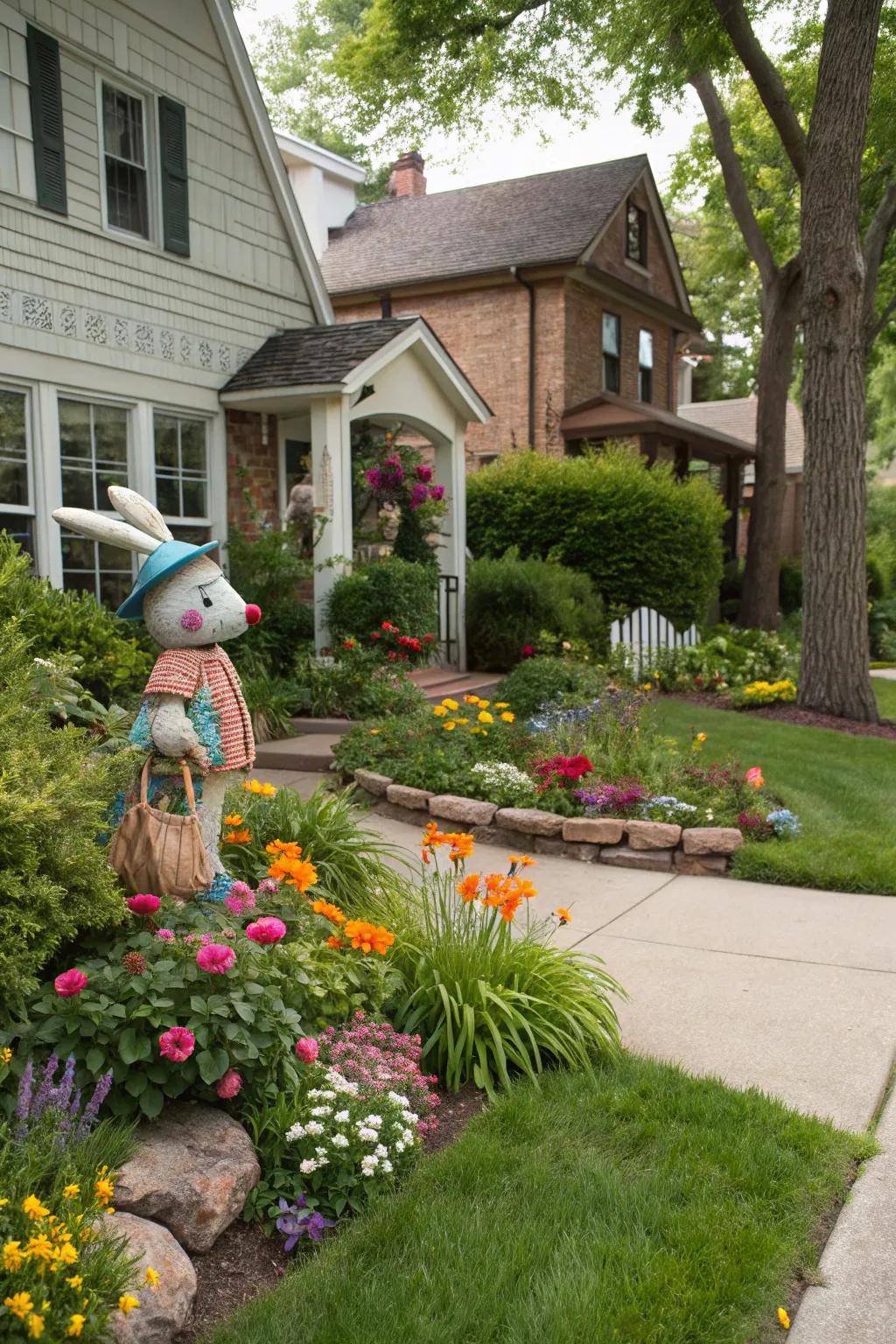 Garden sculptures that add whimsy and charm.