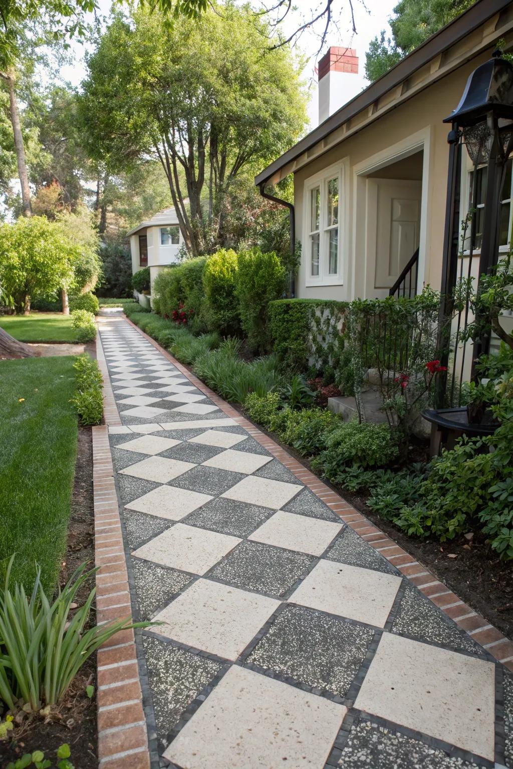 Creative patterns that personalize your front yard design.