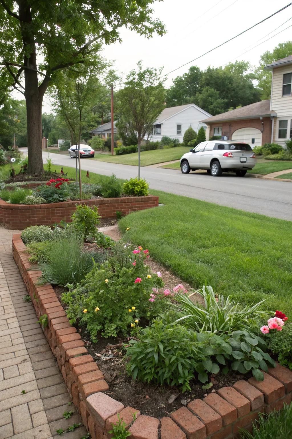 Edging that defines spaces and adds a polished look.