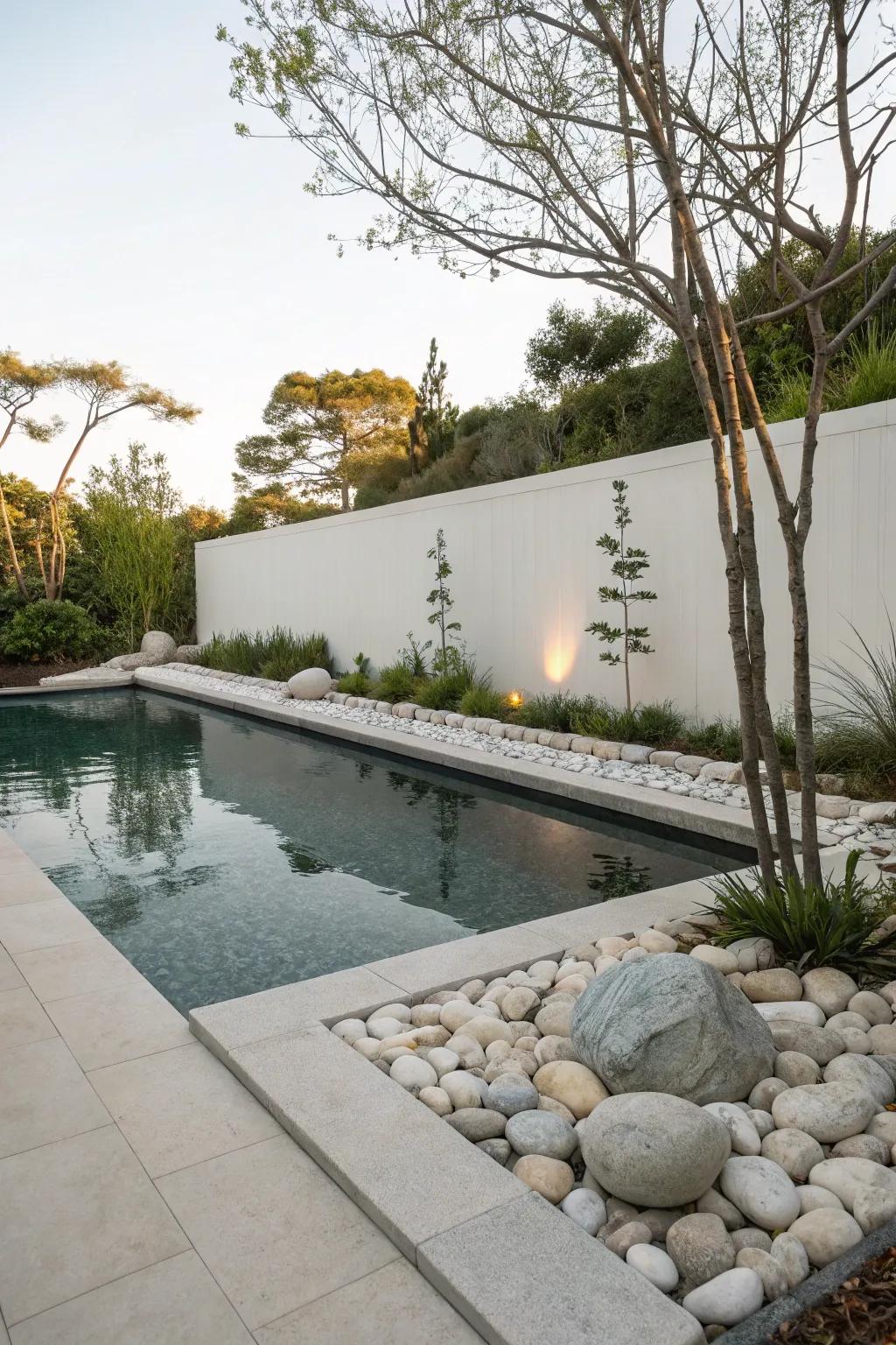 A Zen-inspired design brings peace and simplicity to your poolside.
