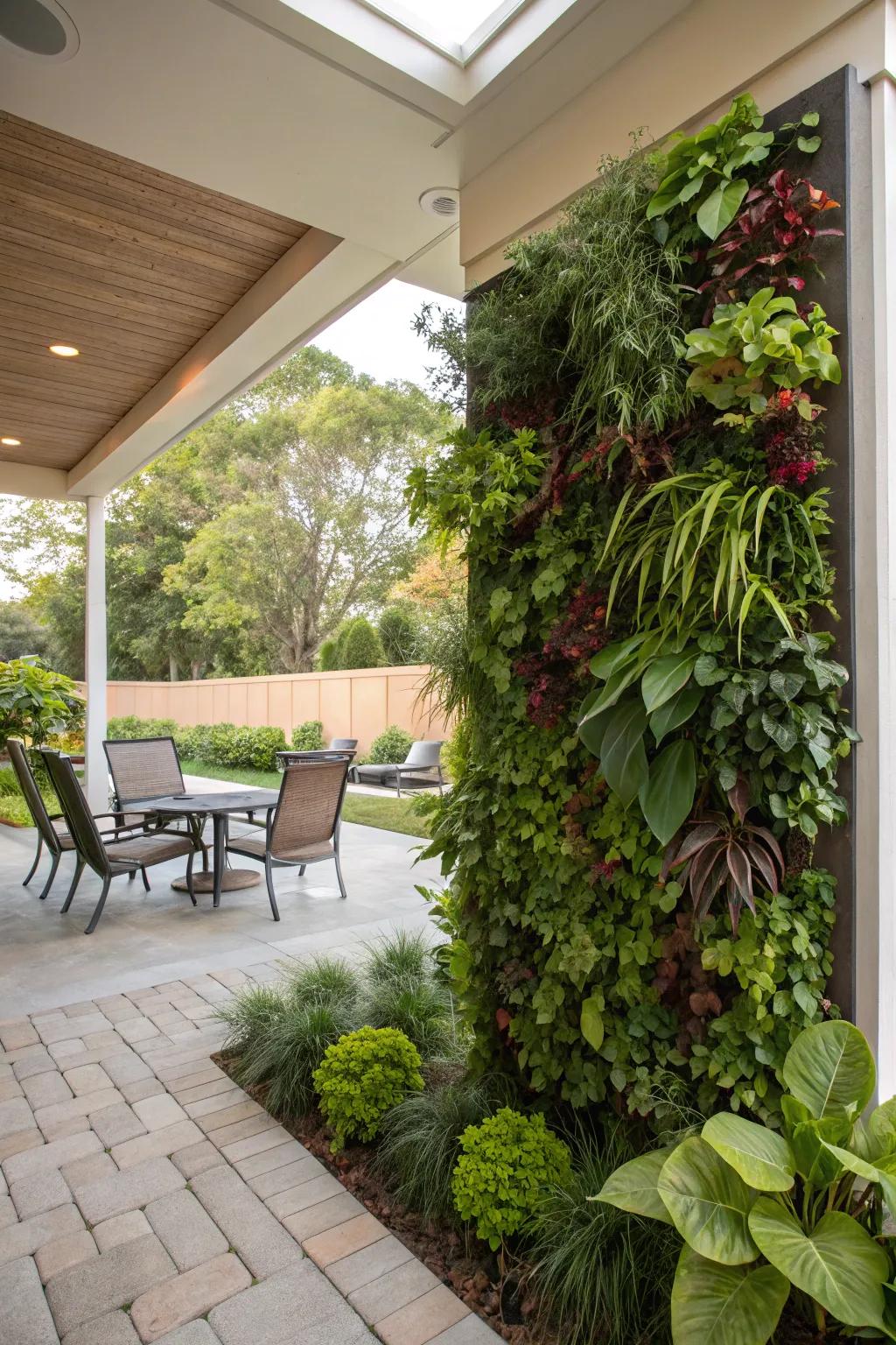 Living walls offer a lush, vibrant backdrop to any space.