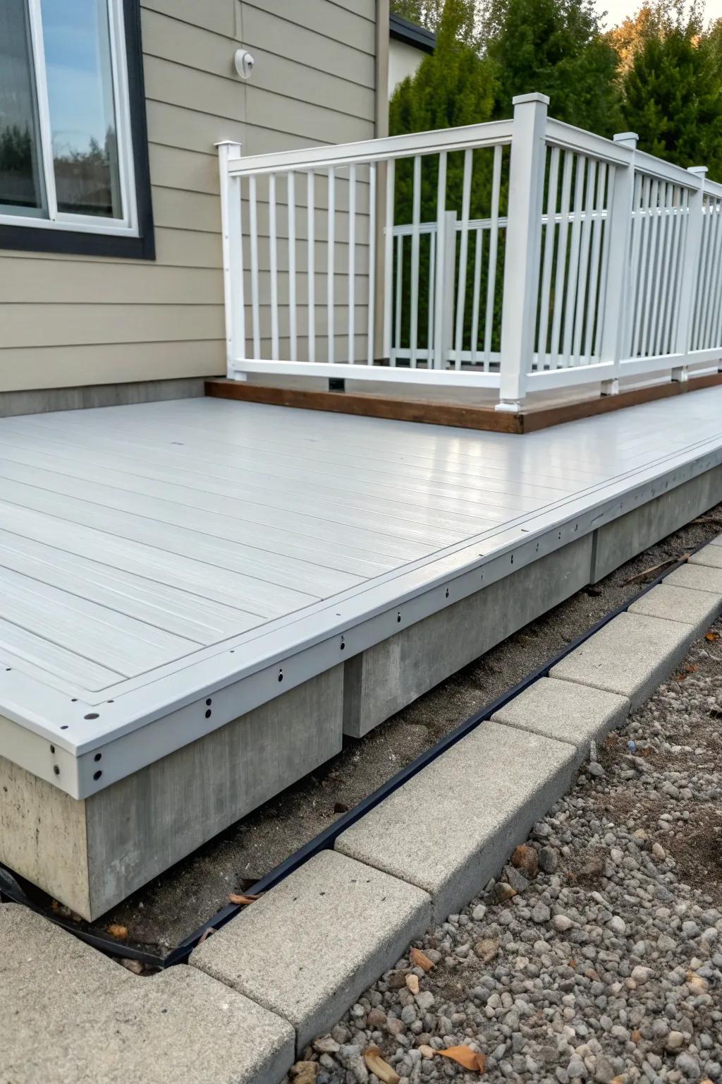 Improve drainage with low-profile framing techniques.