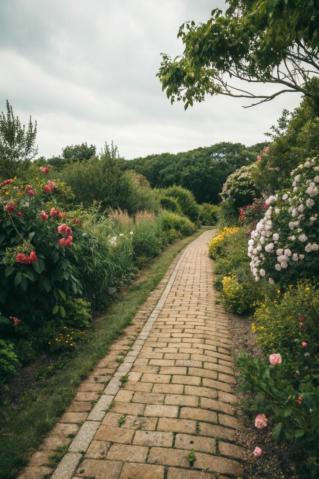 Rustic charm with brick pavers