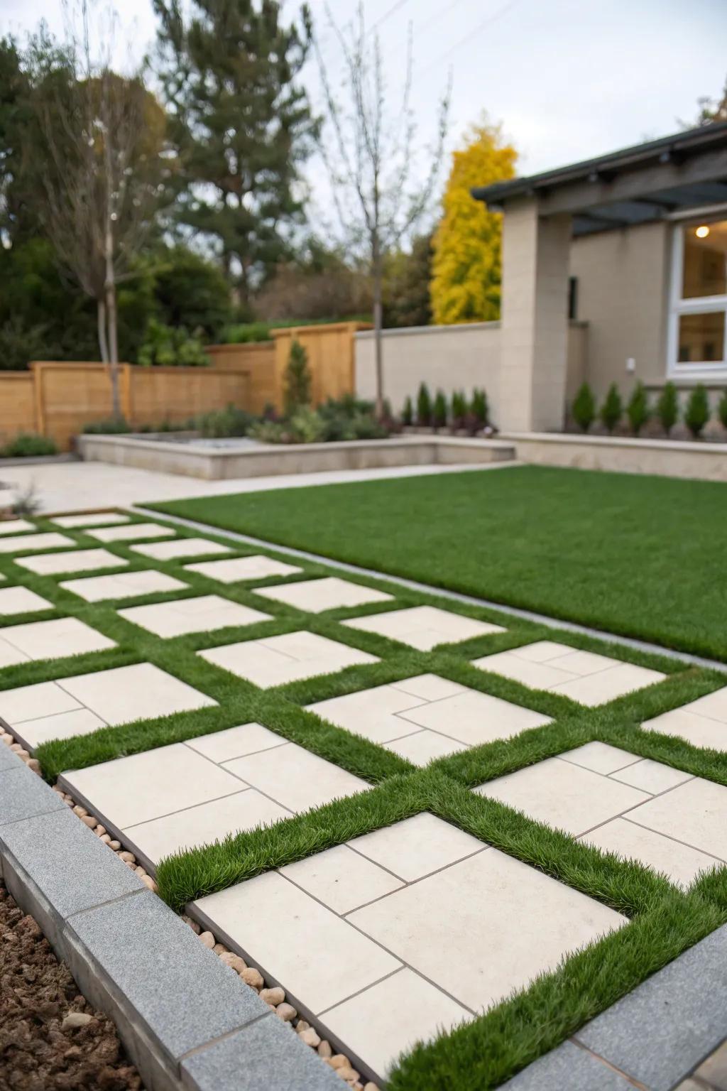 Add a touch of modernity with geometric patterns.