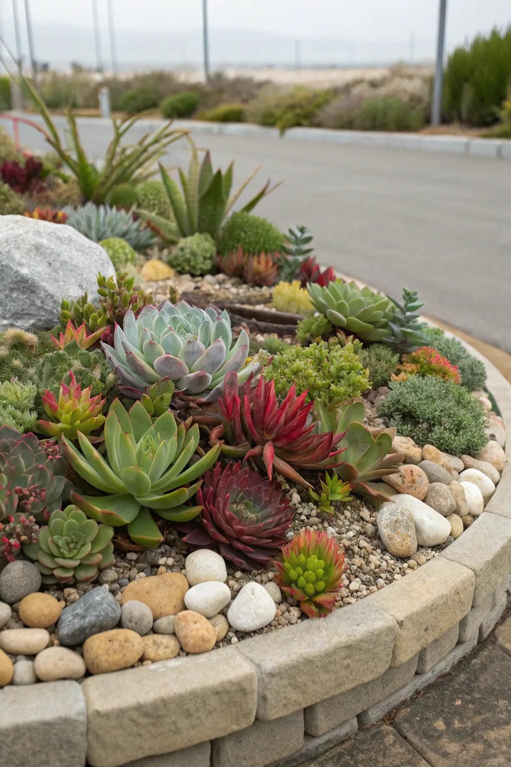 Succulents offer a beautiful, low-maintenance garden option.