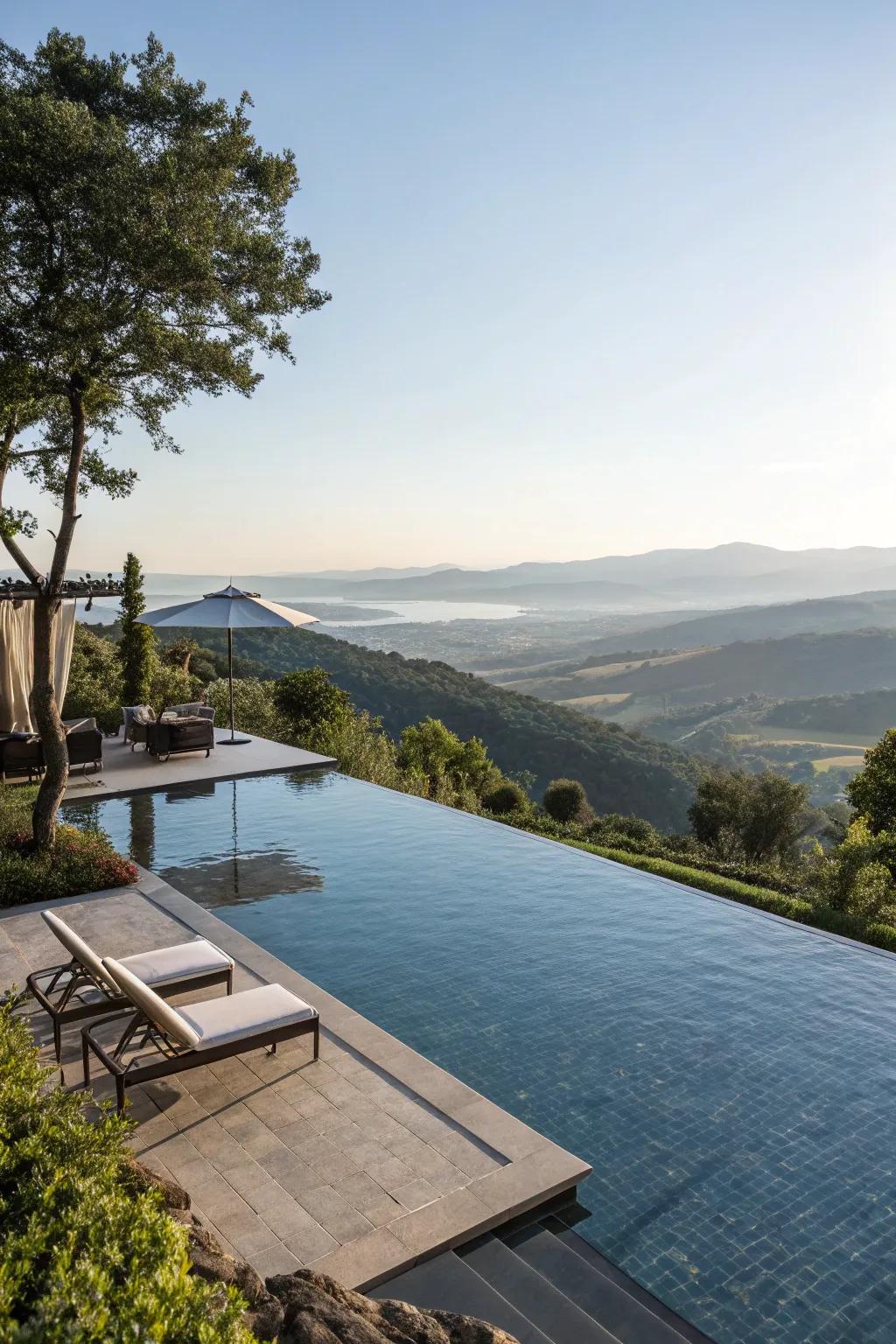 An infinity pool offering an uninterrupted view of nature.