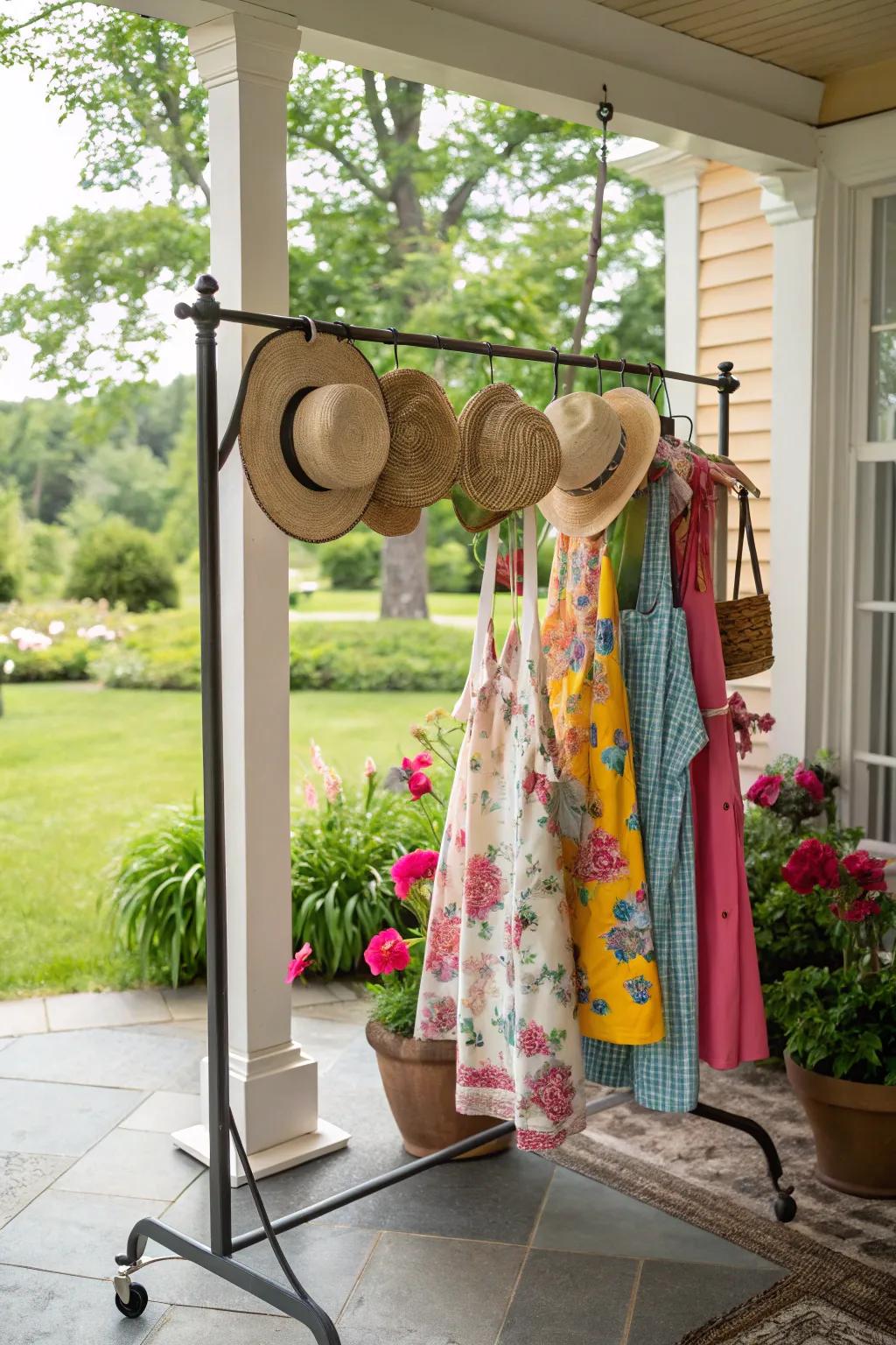 Vintage racks add character to your storage setup.