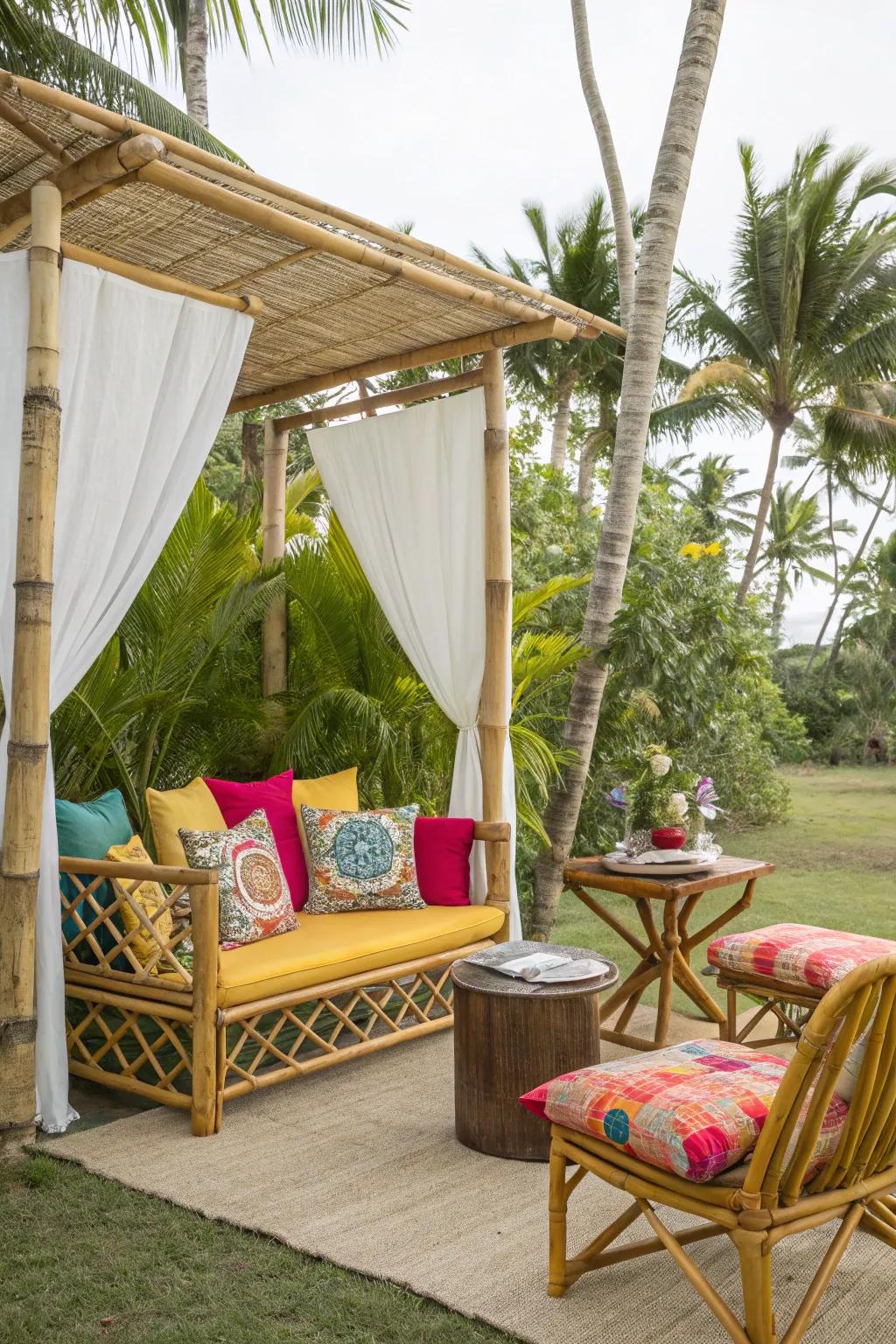 Transport yourself to paradise with a themed reading nook.