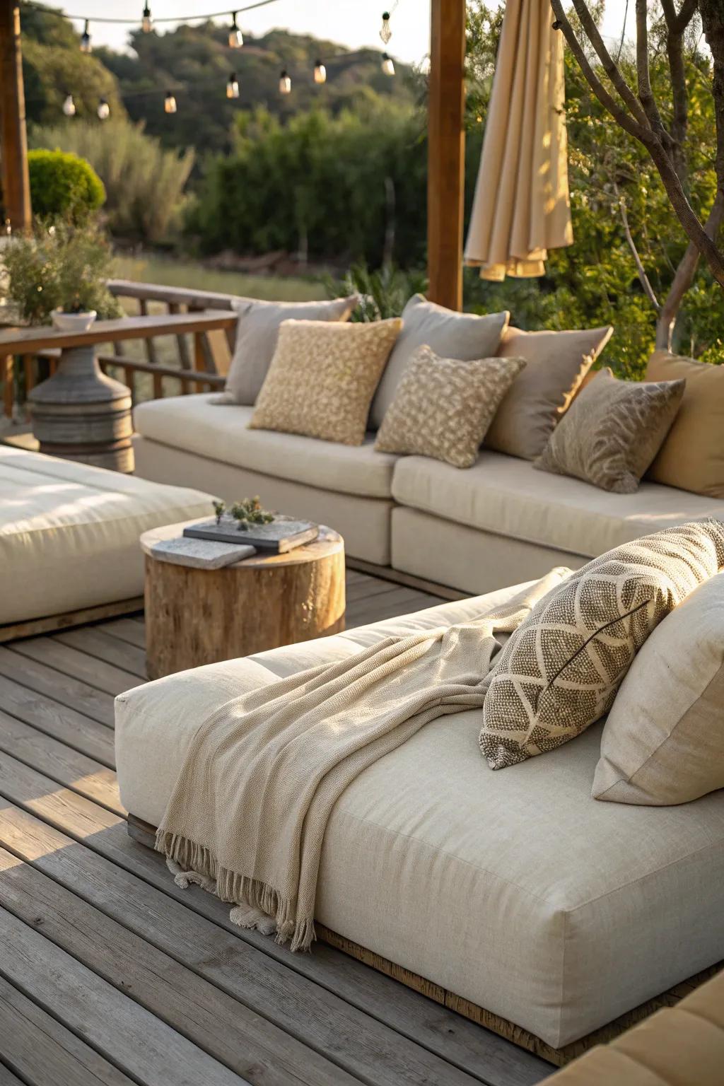 Sink into comfort with cushioned seating that's perfect for book lovers.