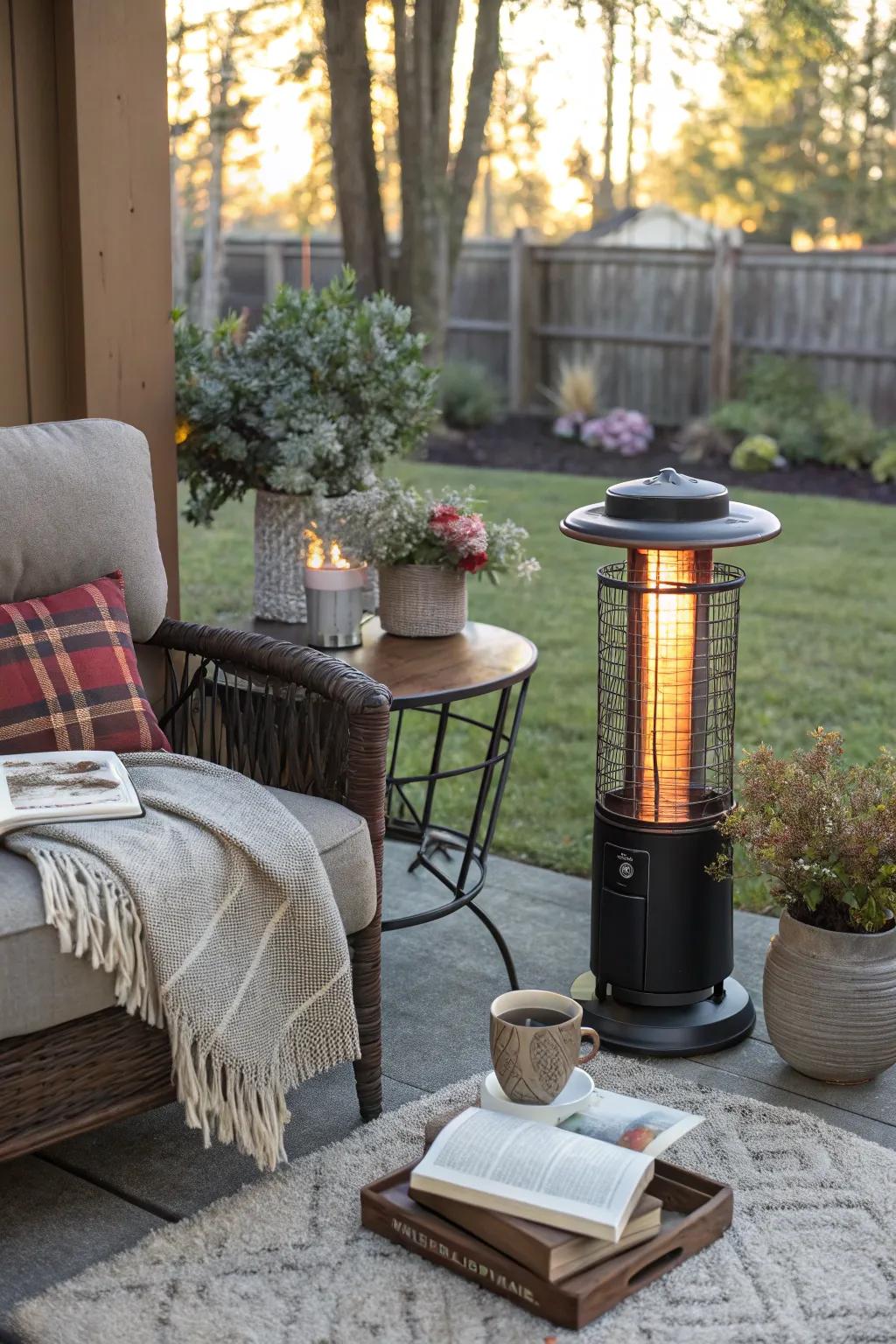 Enjoy your nook in every season with year-round comforts.