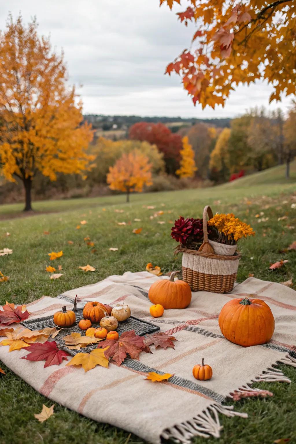 Seasonal decor enhances the theme and feel of your picnic.