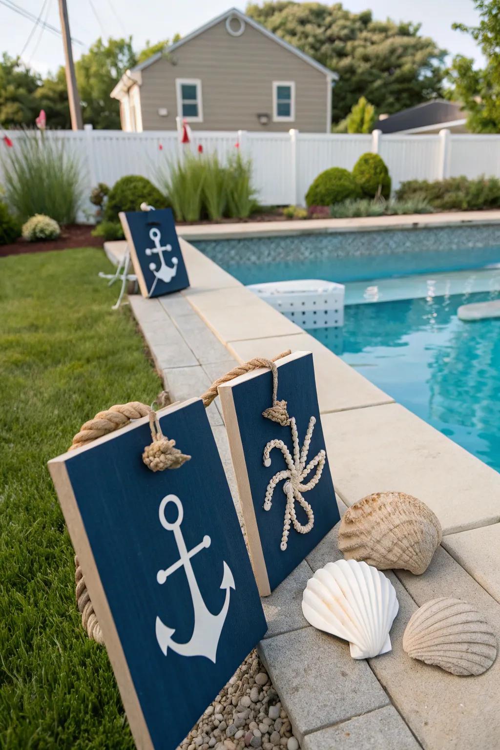 Create a coastal escape with nautical decor.