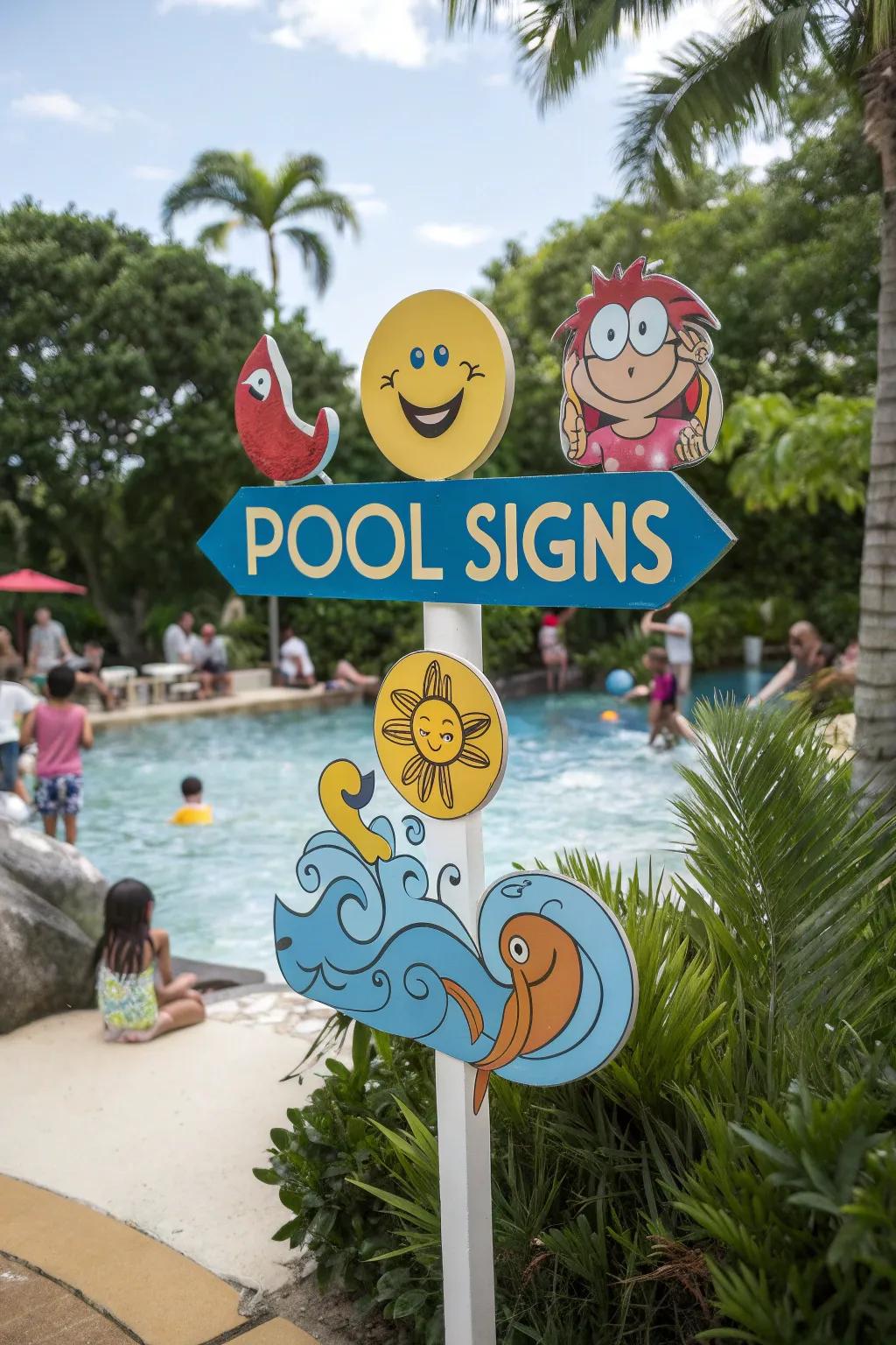 Create charm with whimsical character signs.