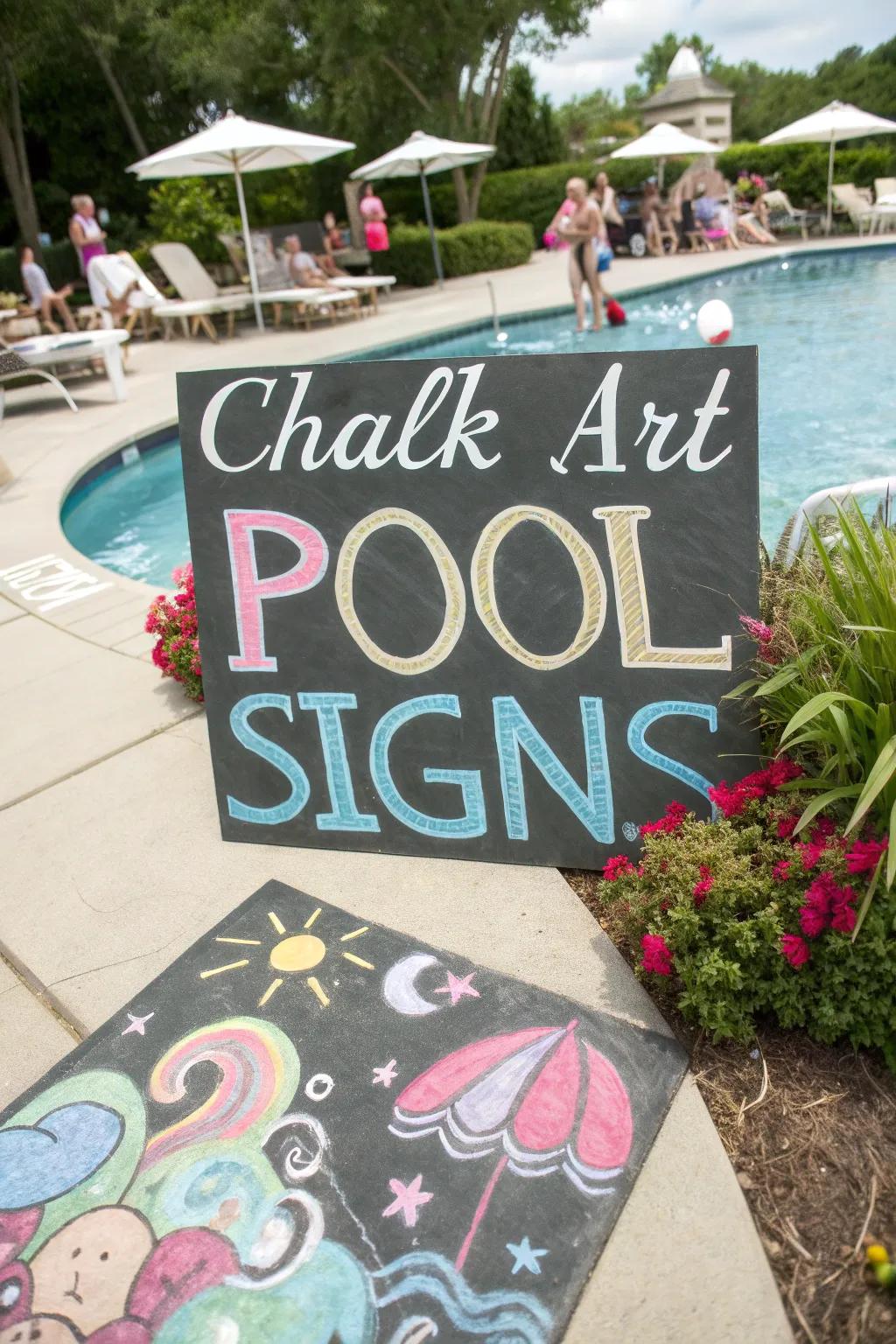Unleash creativity with DIY chalk art signage.