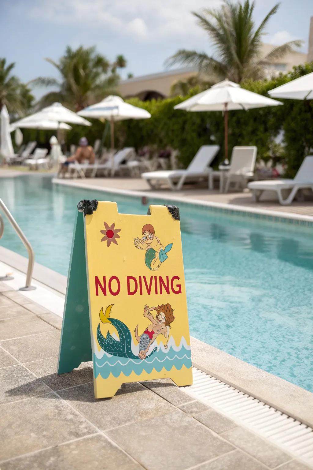 Keep it fun and safe with playful warnings.