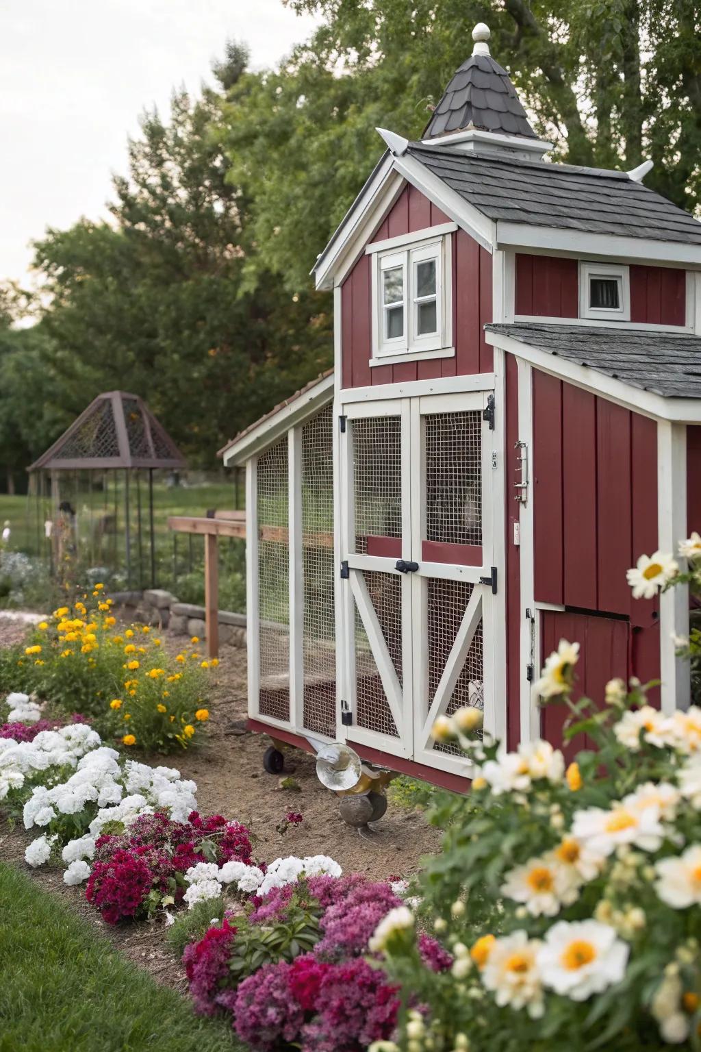 Burgundy brings sophistication and depth to your coop's design.