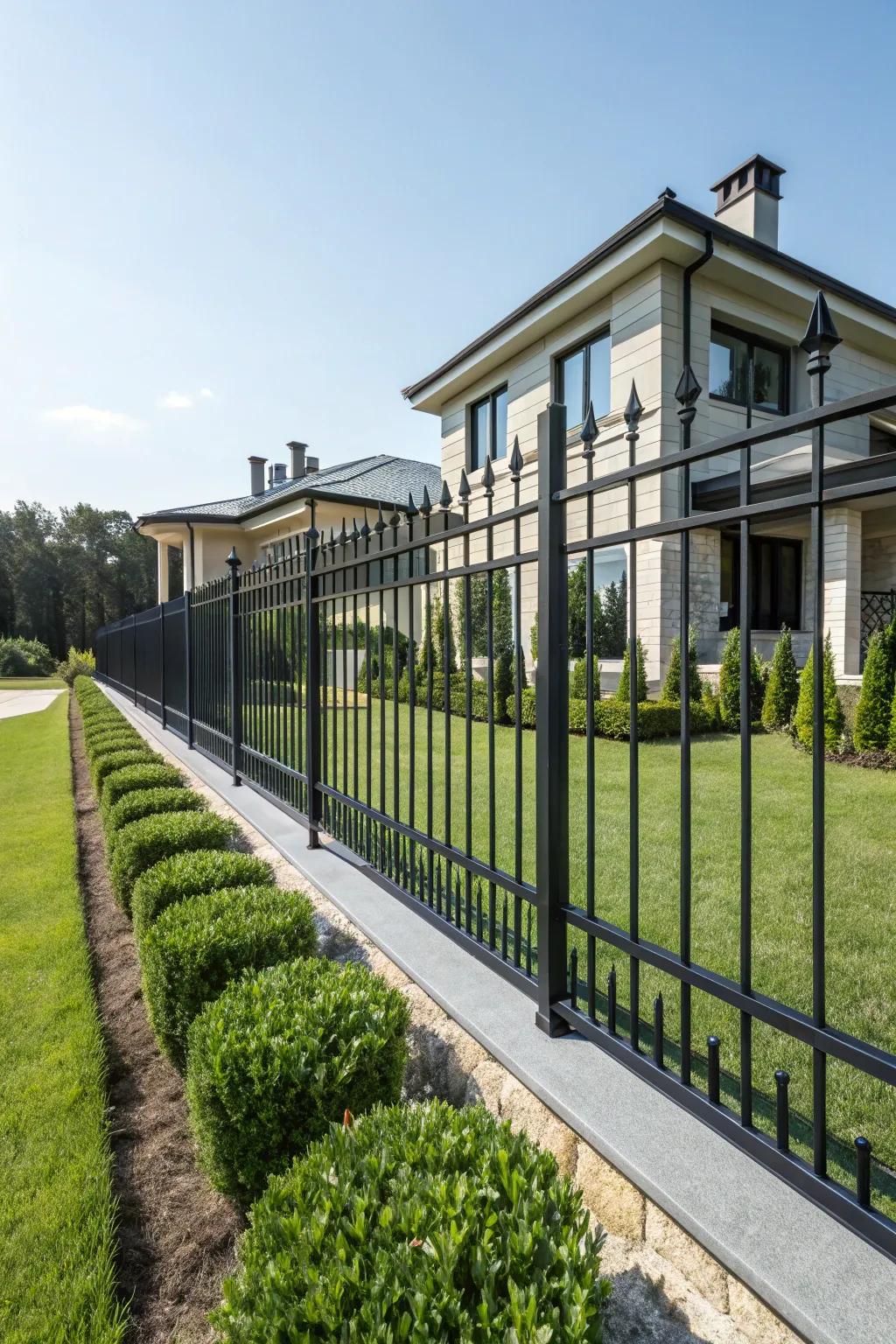 Spearhead designs make a bold, elegant statement.