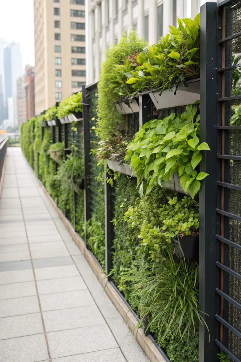 Transform your fence into a vibrant living wall.
