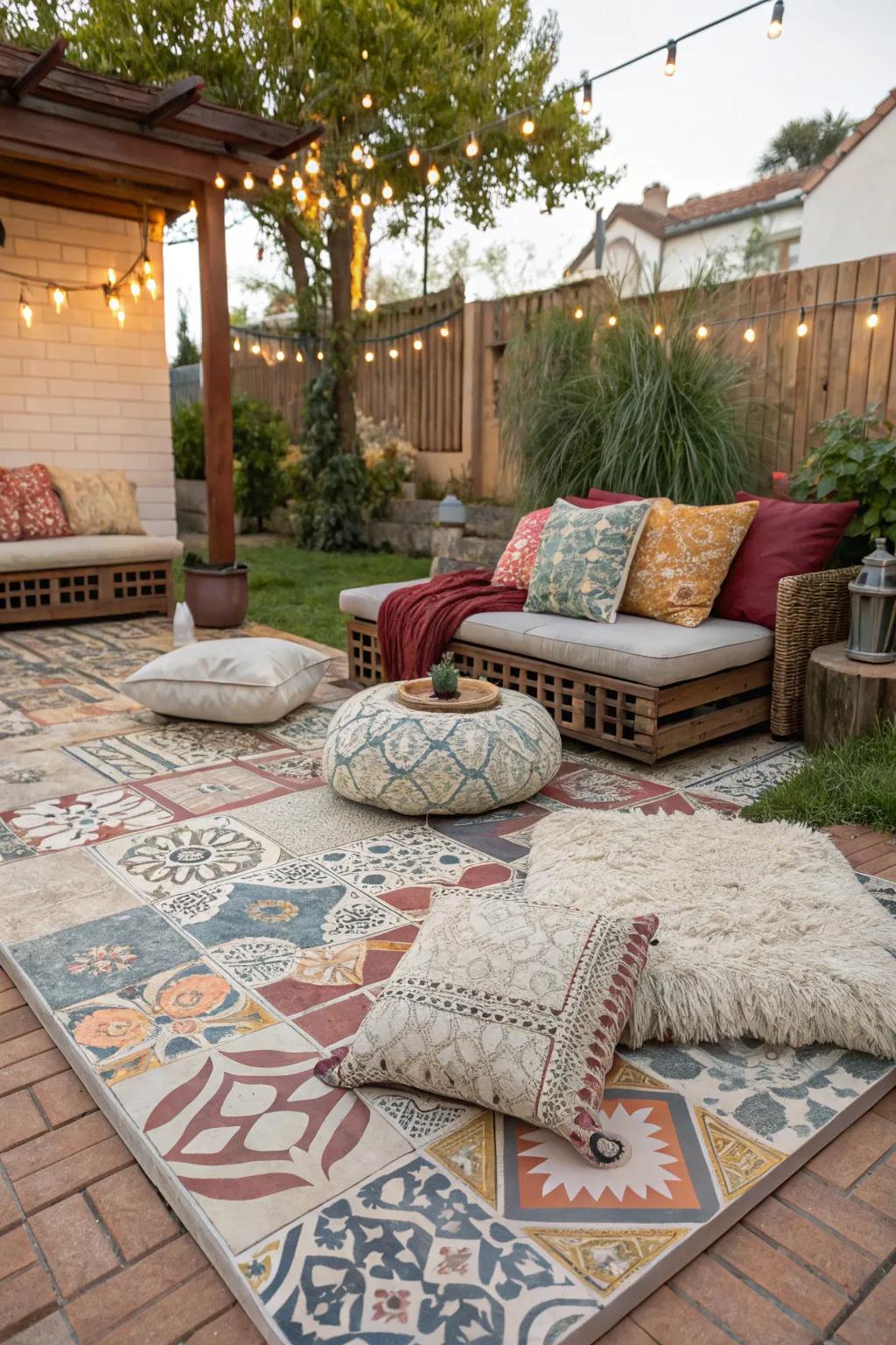 Textures and patterns bring vibrancy and interest.