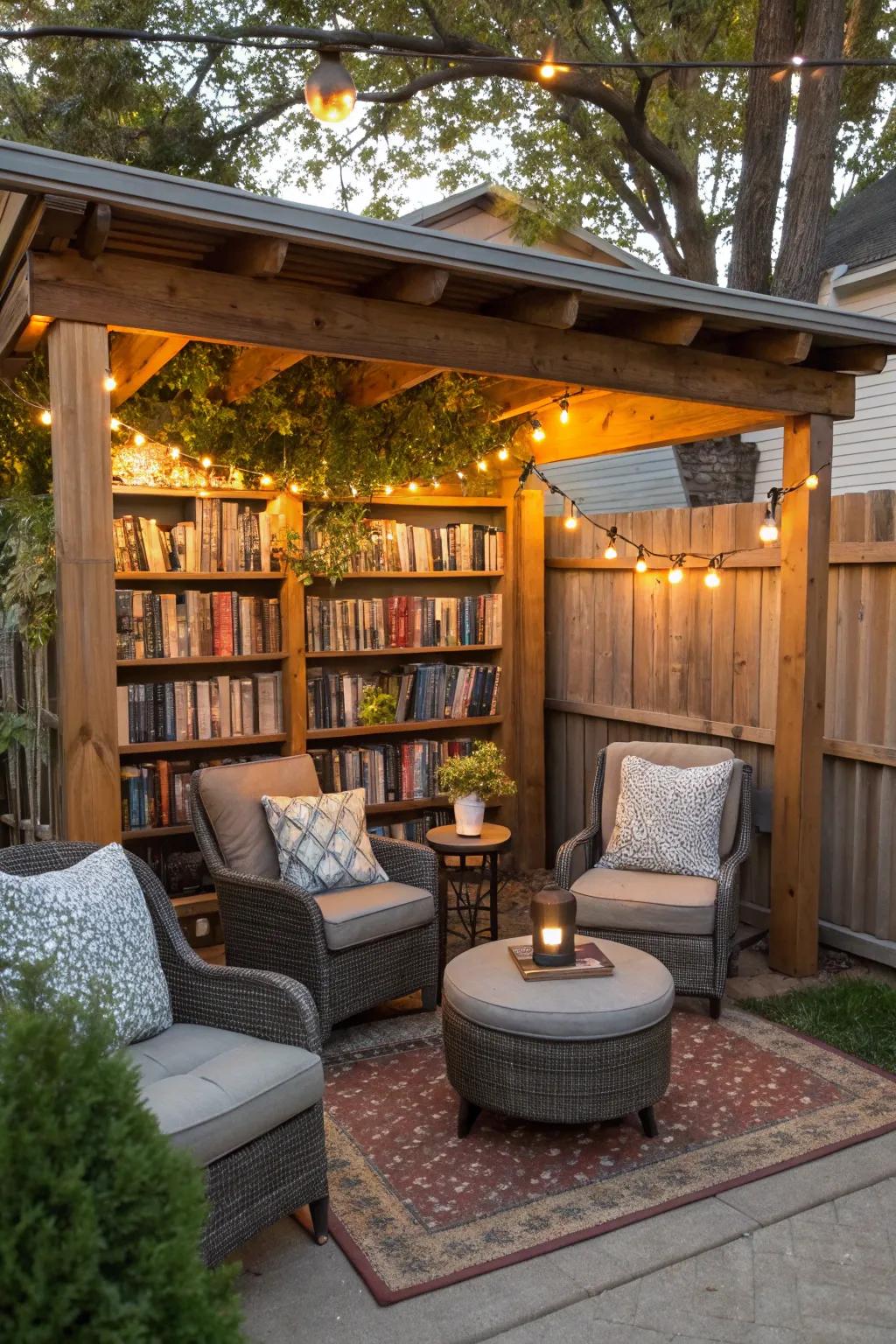 Reading nooks provide cozy, personal retreats.