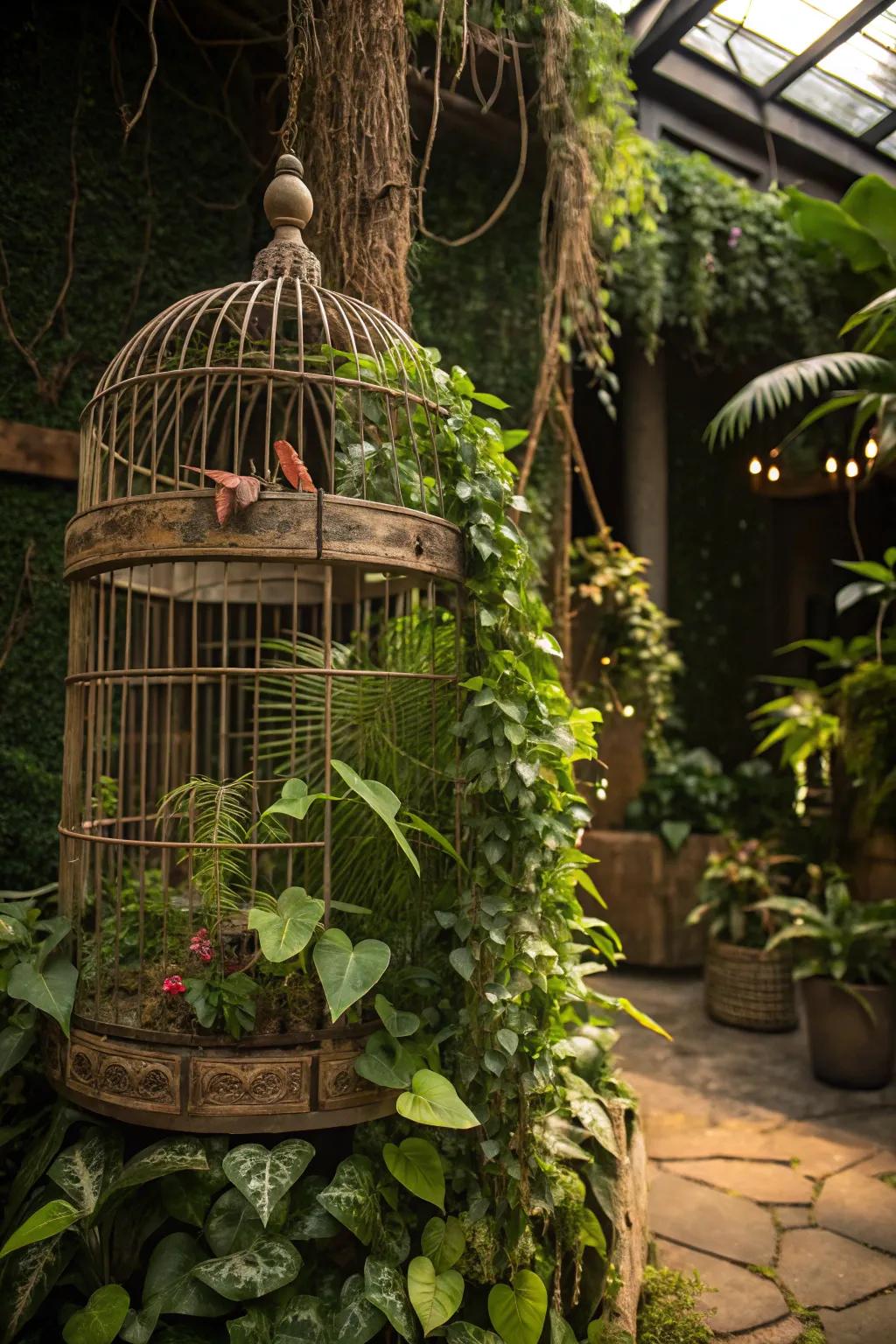 A jungle theme offers an exotic escape.