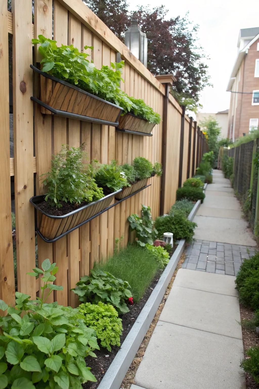 Vertical gardens maximize space and add a lush feel to urban environments.