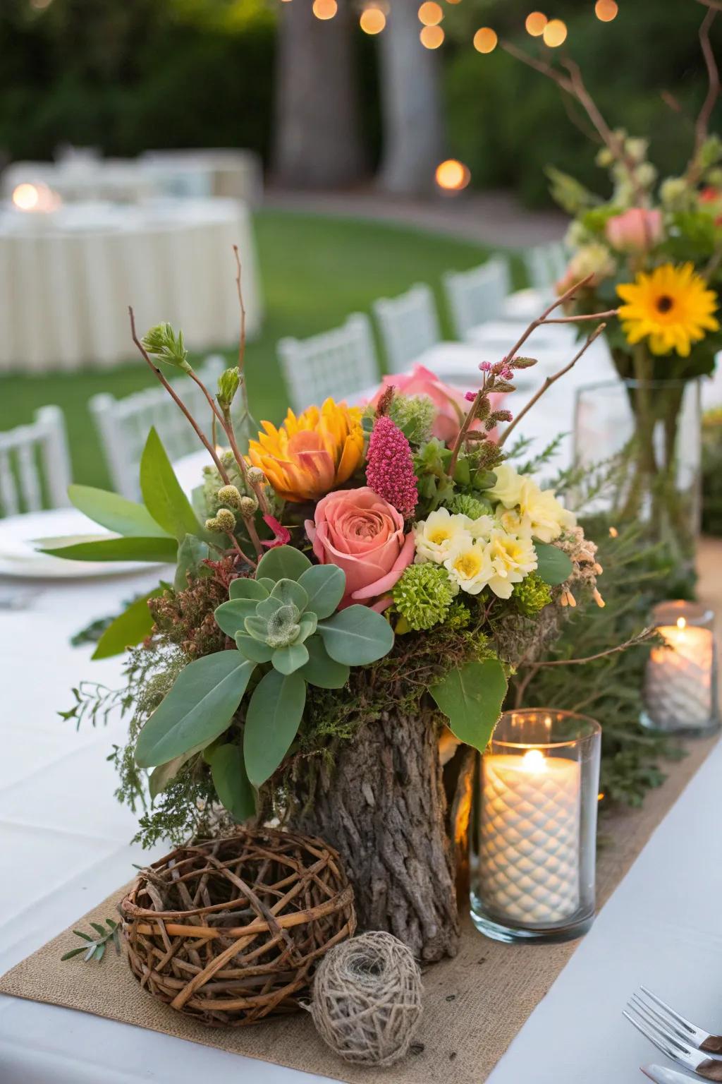 Stunning centerpieces that bring the garden to your table.