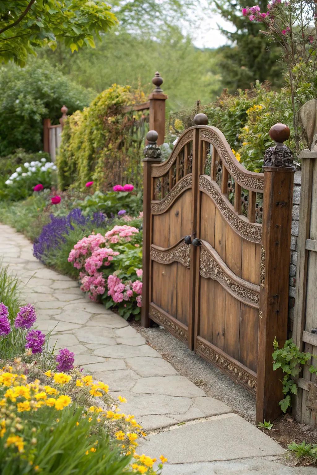 A headboard gate offers a cozy and personalized entryway.