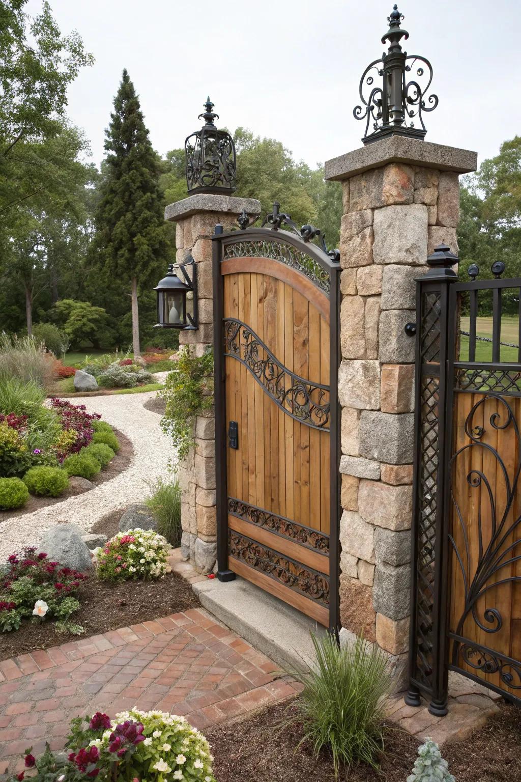 Mix and match gates offer a personalized and cohesive design.