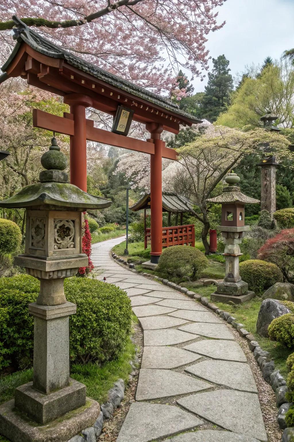 Japanese-inspired design adds a serene and calming presence.