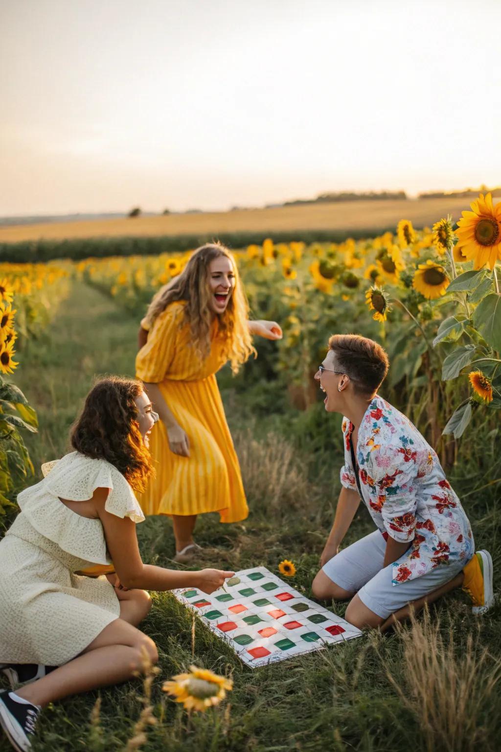 Sunflower-themed games bringing fun to the picnic