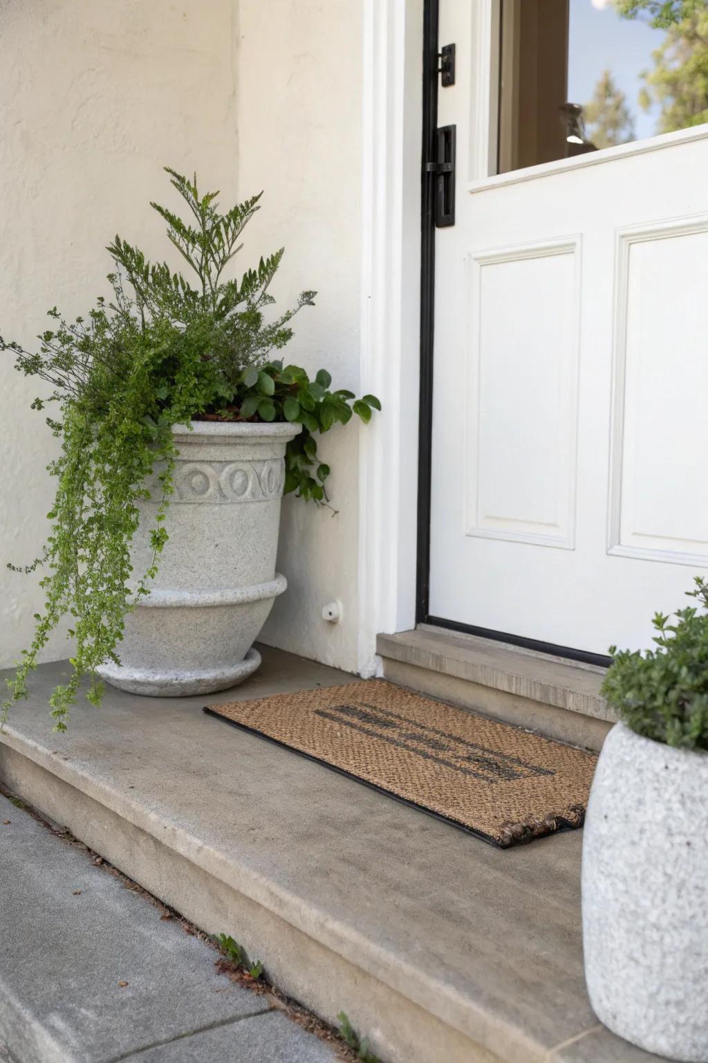 A minimalist approach creates a sophisticated, uncluttered look.