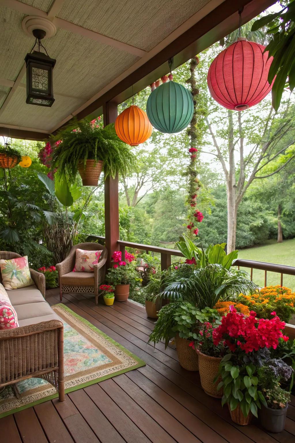 Turn your porch into a tropical escape.