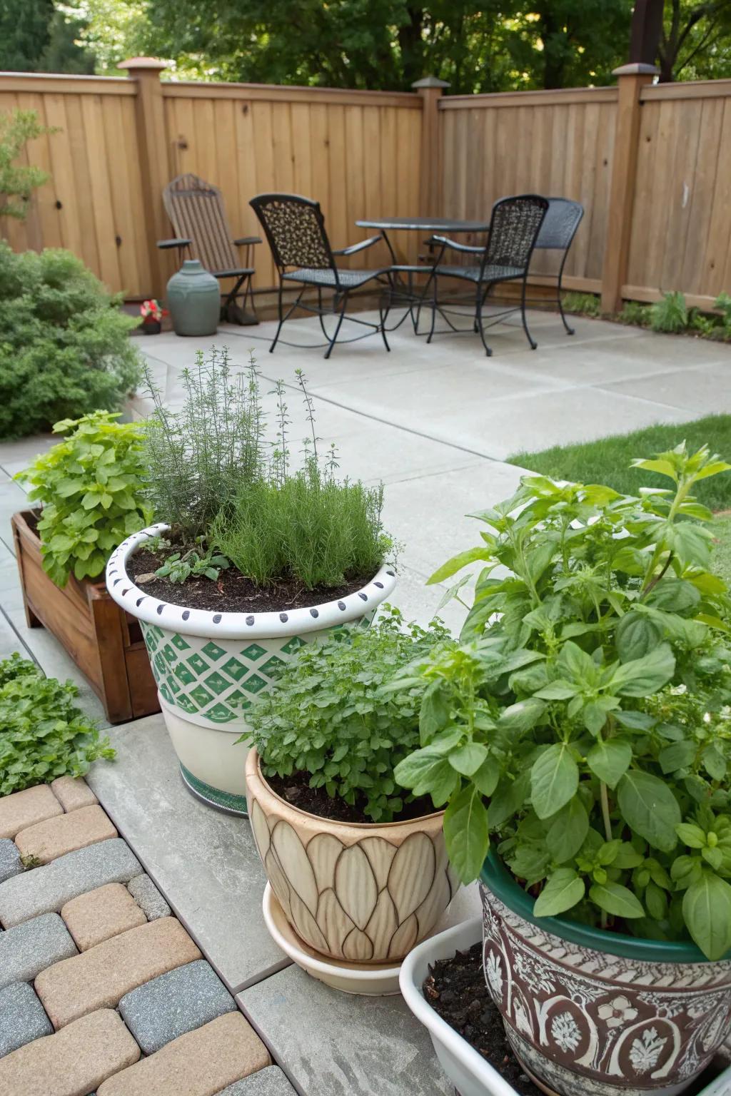 Container gardening offers flexibility and control.