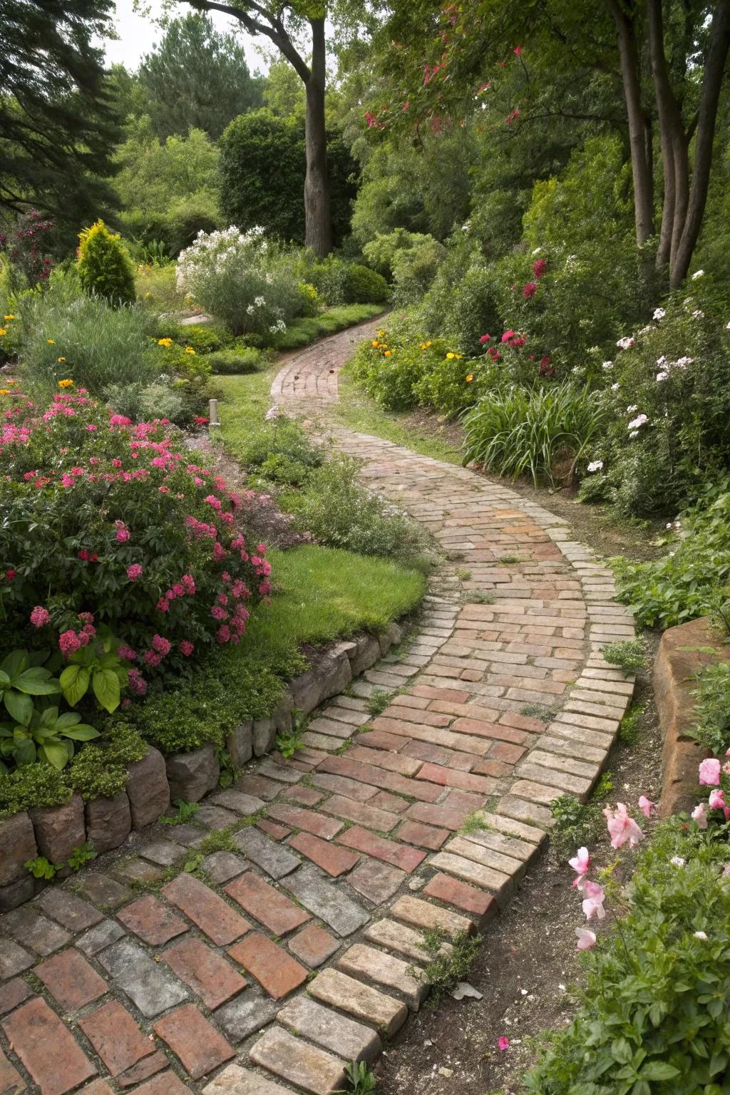 Reclaimed materials add rustic charm to your garden.