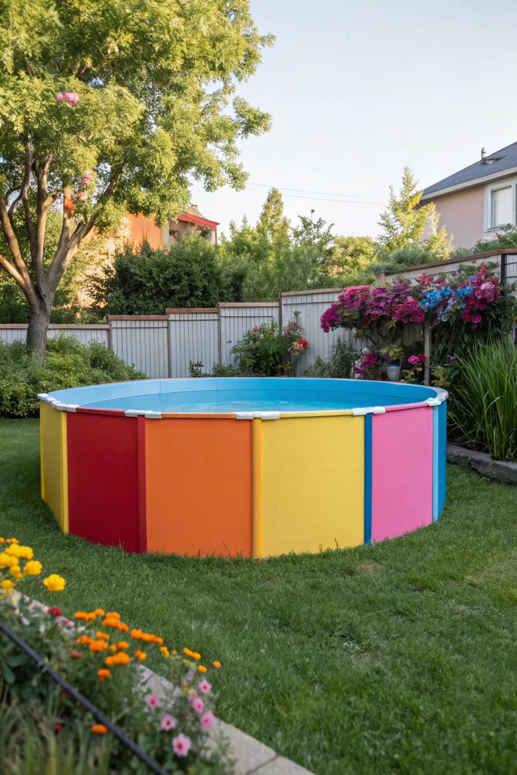 Bold color blocking makes a striking and modern statement.