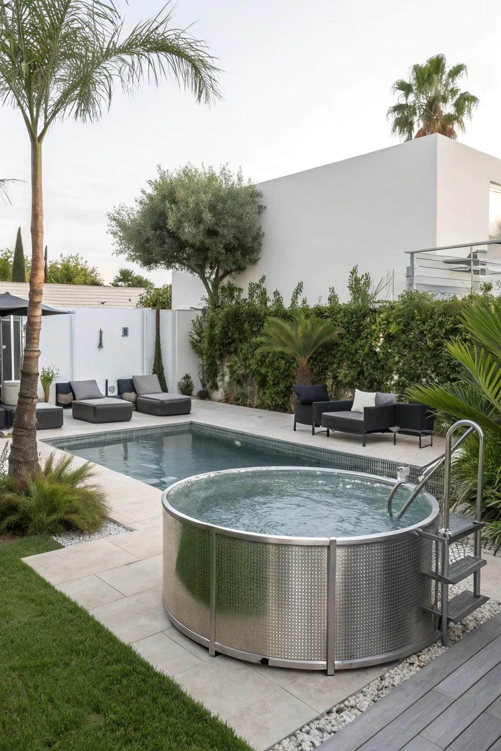 Metallic accents add a touch of glamour and shine.