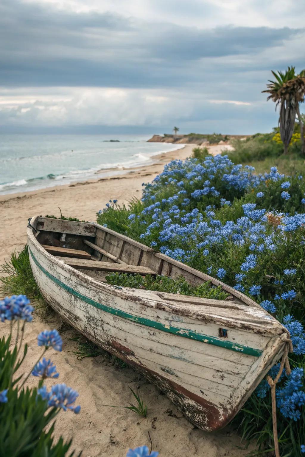 A beach scene recreated in your yard