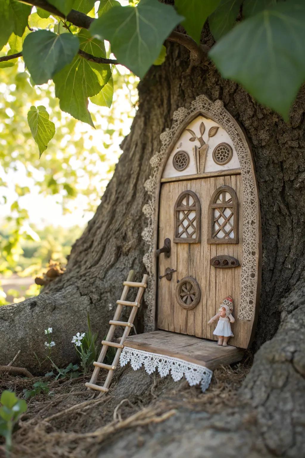 Unlock the magic of nature with a whimsical fairy door hideaway.