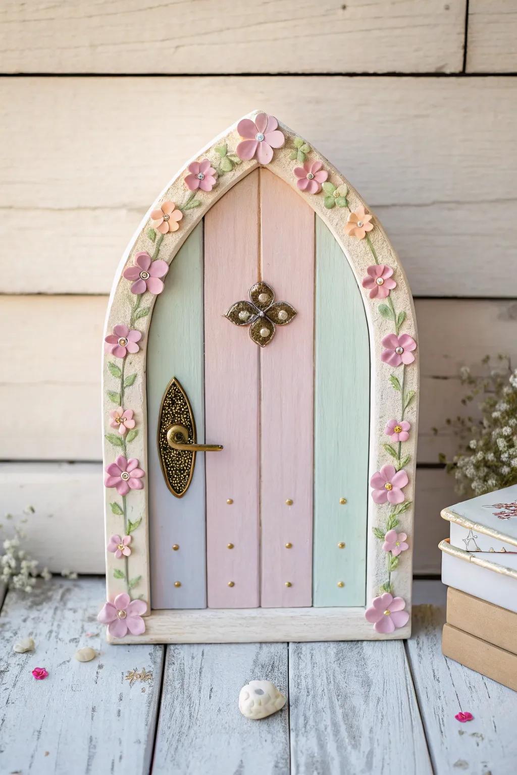 Unlock the magic with your own handcrafted popsicle stick fairy door!