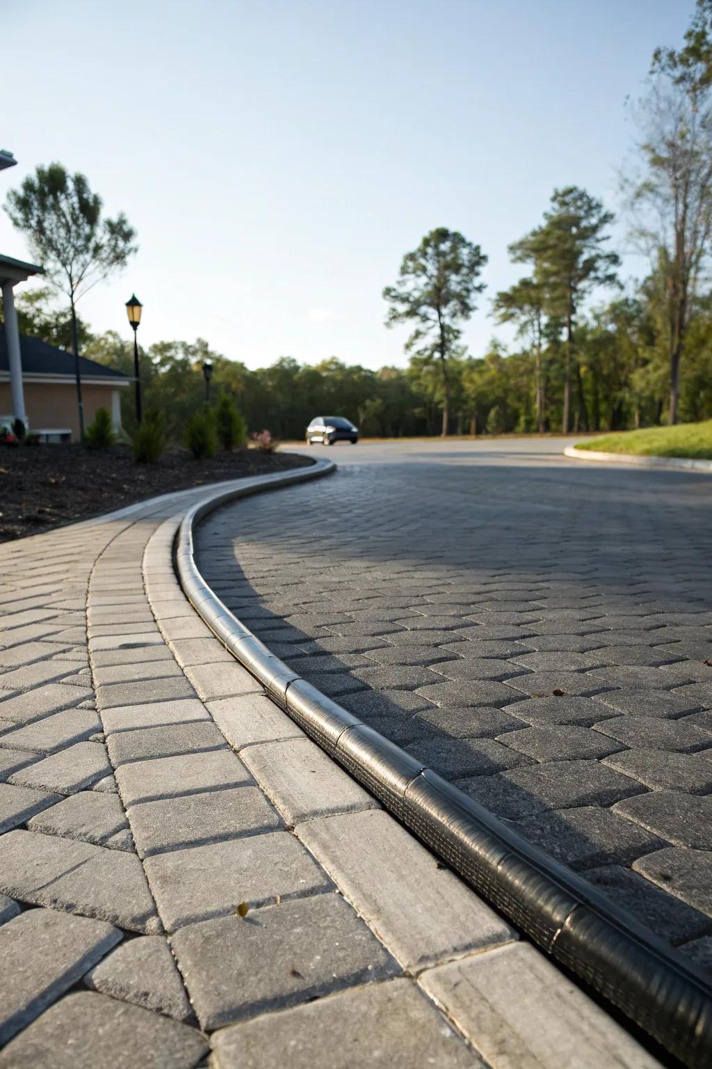 Plastic edging is a versatile and budget-friendly option.
