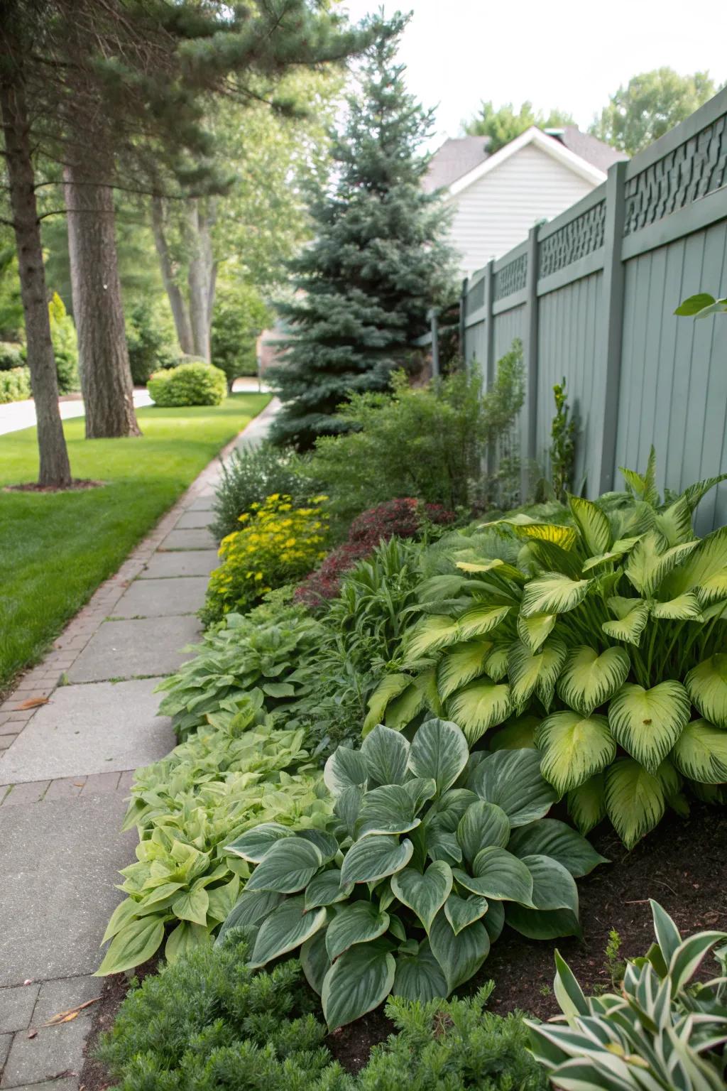 Evergreens keep your flower bed vibrant all year long.