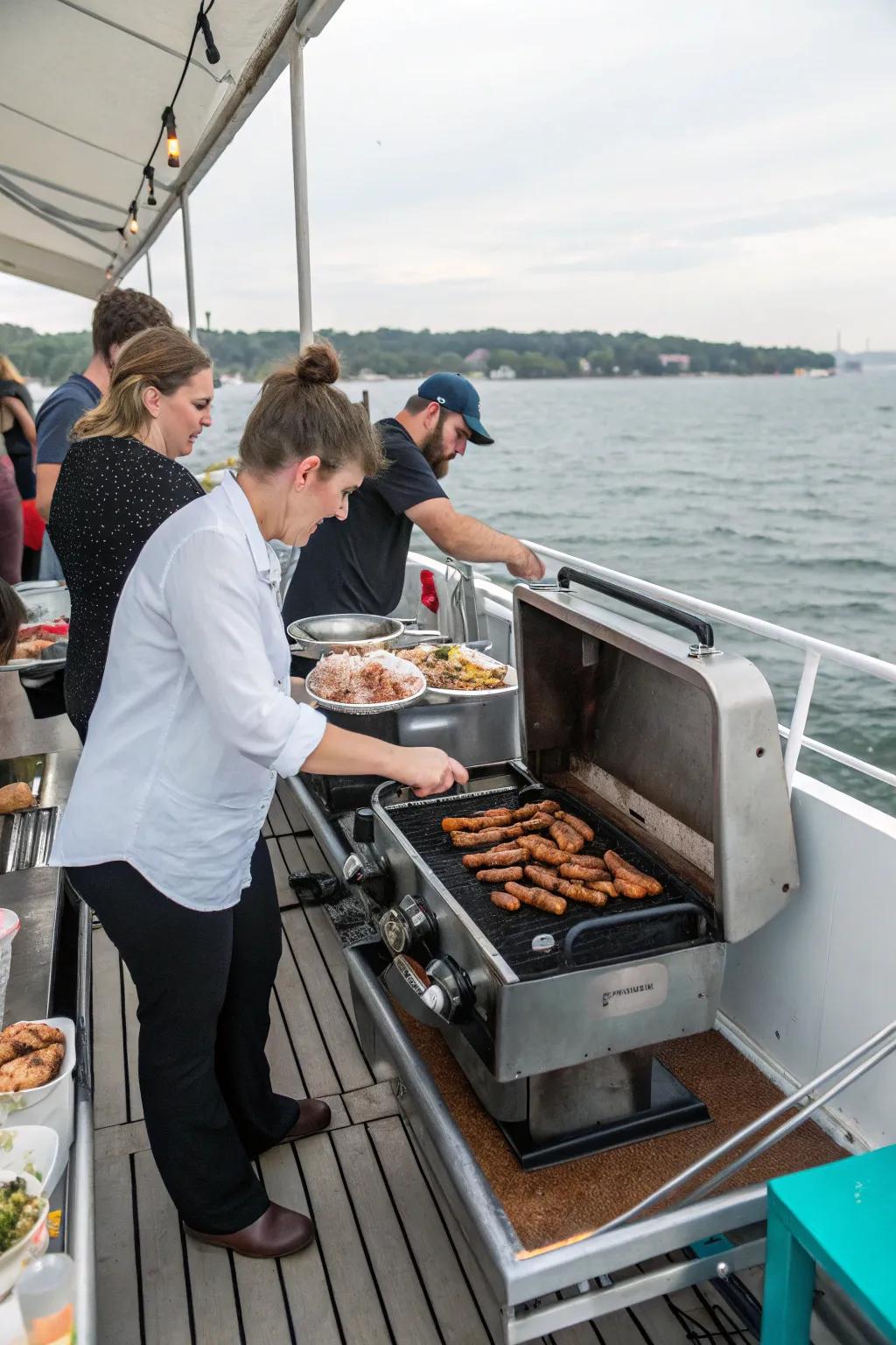 Engage your guests with interactive grilling stations.