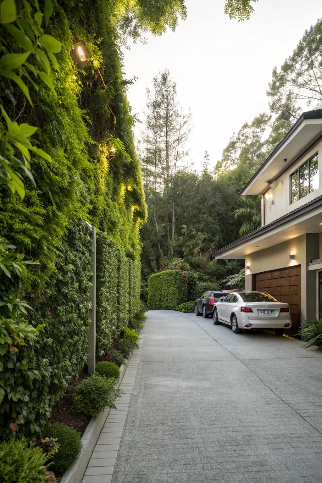 Go vertical with green garden walls.